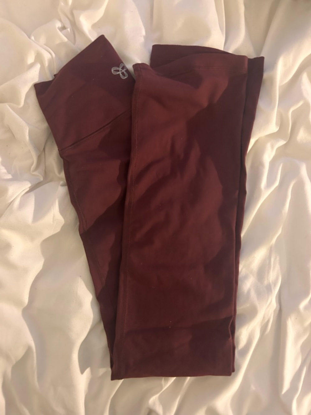 Burgundy TNA Wide Leg Leggings xs